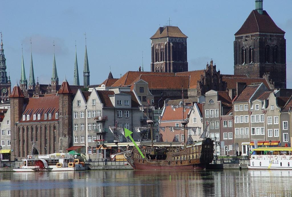 Gdansk Old Town River View Exteriér fotografie
